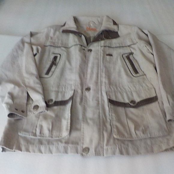 Mian Classic Taupe Micro Satin Jacket - Picture 11 of 11